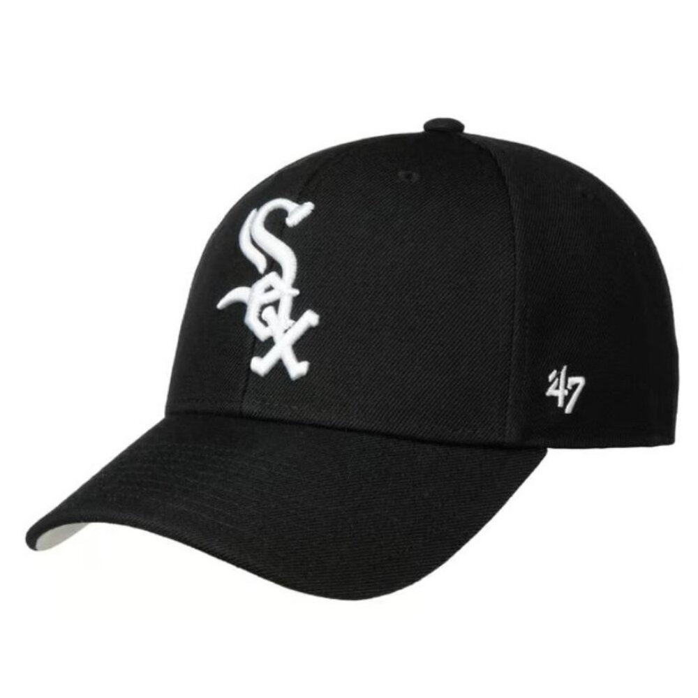47 Brand Unisex Black Genuine Merchandise Chicago White‎ SOX Strapback Cap OS